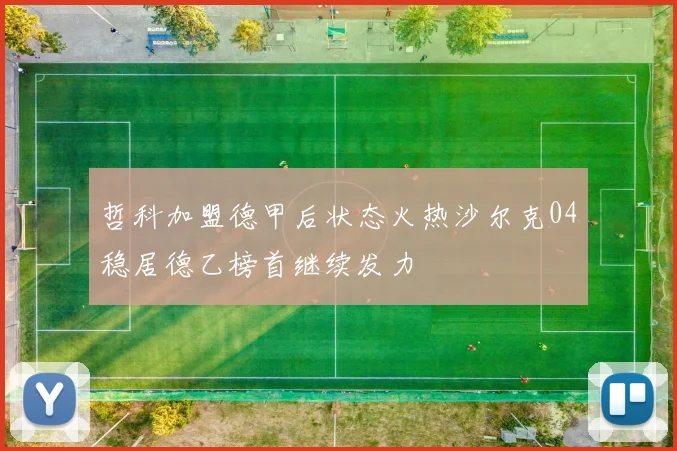 哲科加盟德甲后状态火热沙尔克04稳居德乙榜首继续发力